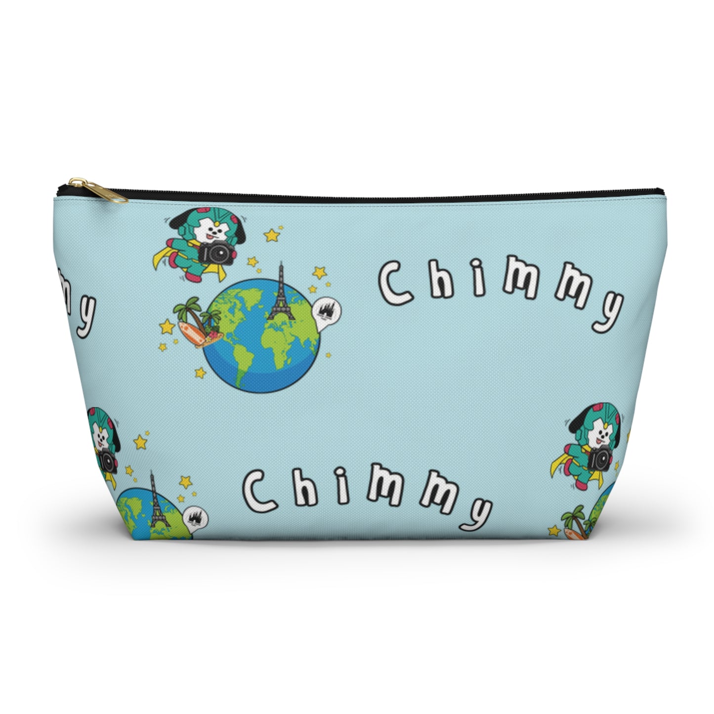 BT21 Chimmy Blue Pattern Travel Bag