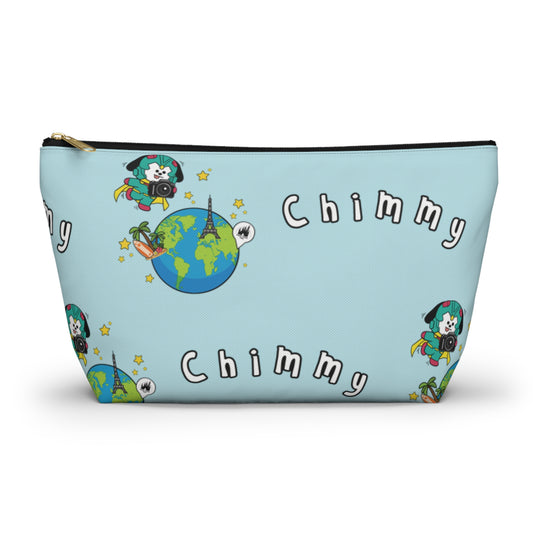 BT21 Chimmy Blue Pattern Travel Bag