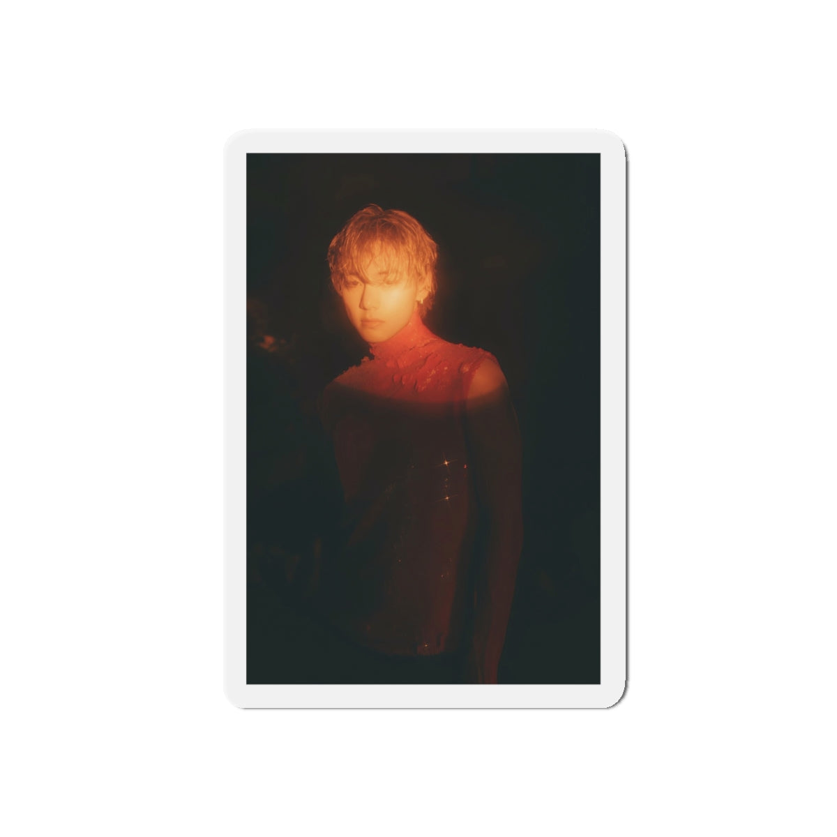 BTS Kim Taehyung Layover Album Photoshoot Red Outfit Pose 2 Magnet