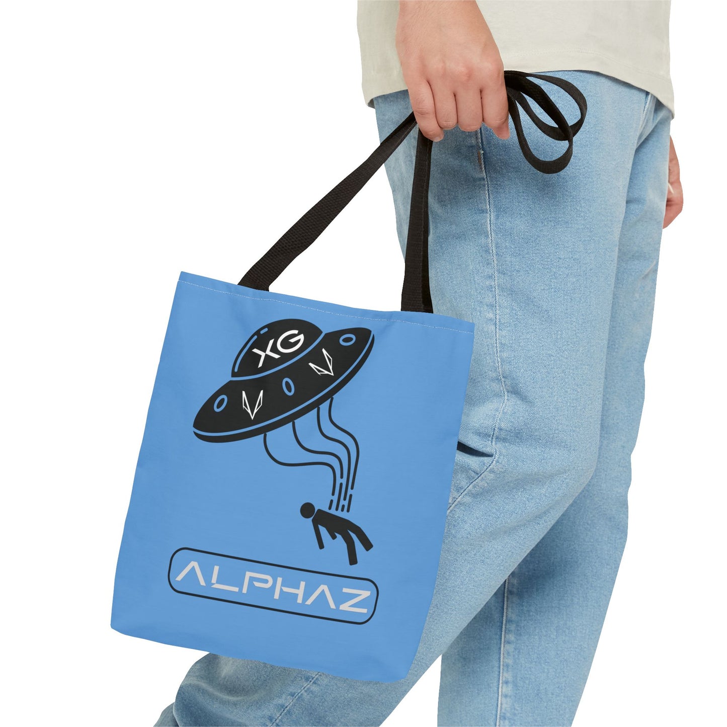 Blue Hinata XG Spaceship Tote Bag Design 6