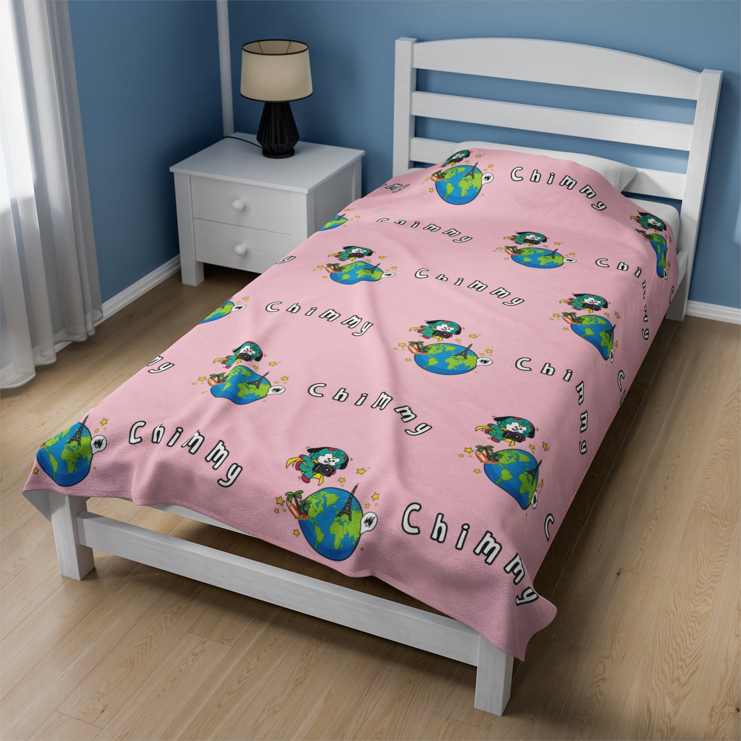 Pink Chimmy Blanket - BT21 Pattern Design