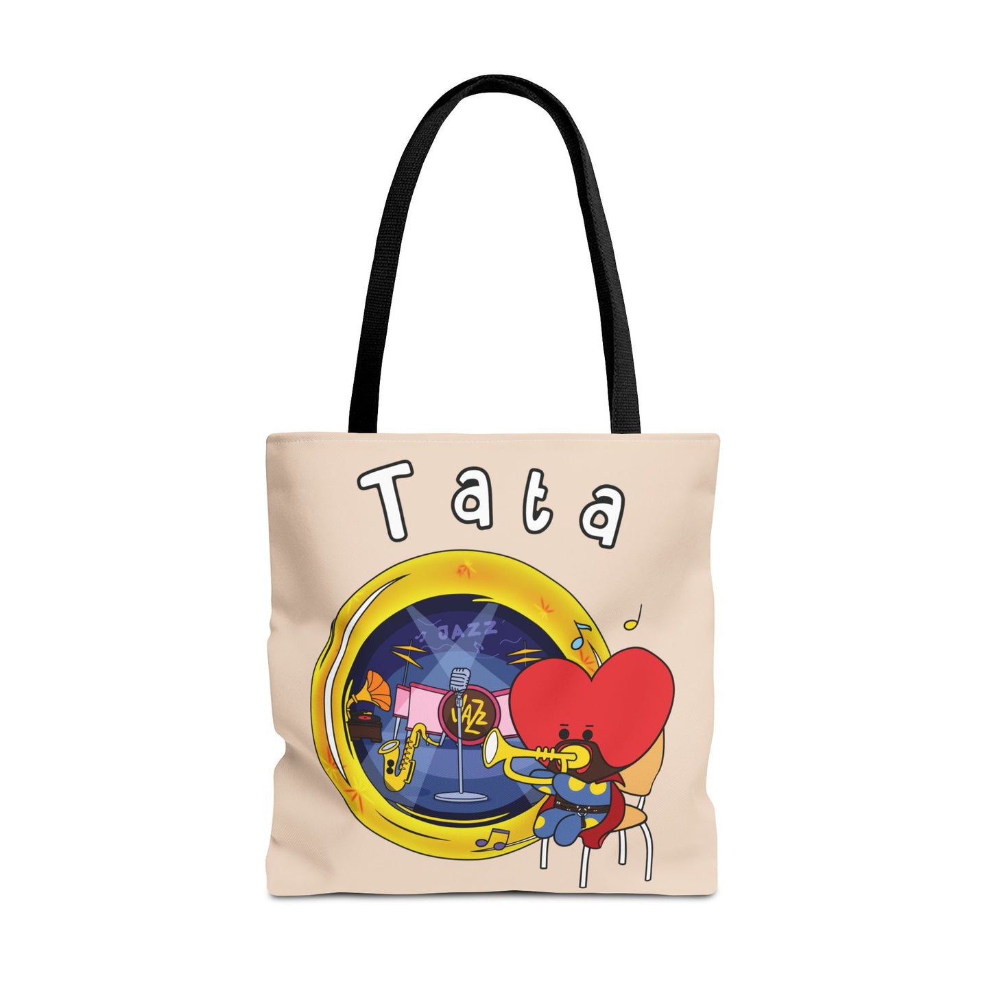BT21 Tata Beige Tote Bag Single Design