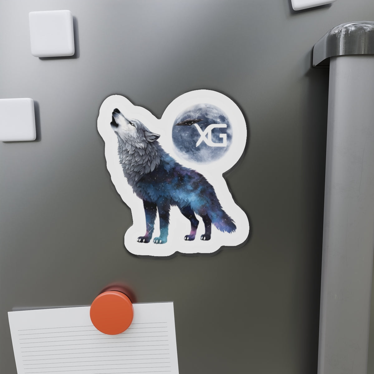 XG Alphaz Merch Wolf Howling at the Moon Magnet
