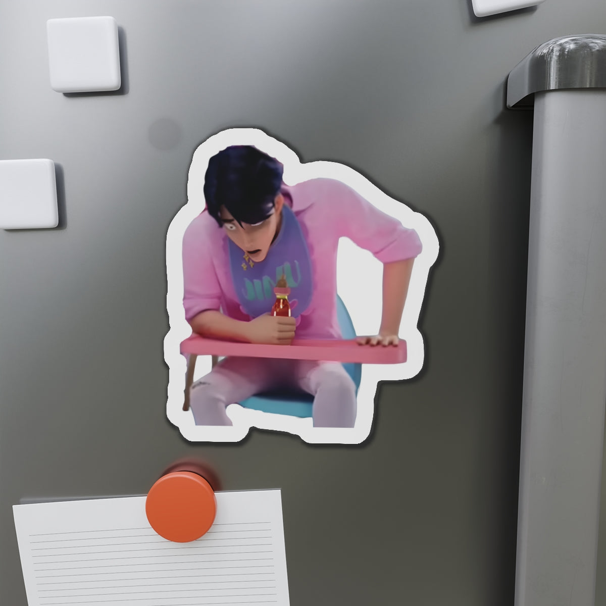 Kpop Demon Hunters Saja Jinu Hot Sauce Challenge Magnet