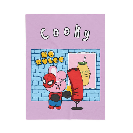 Purple Cooky Blanket - BT21 Single Design
