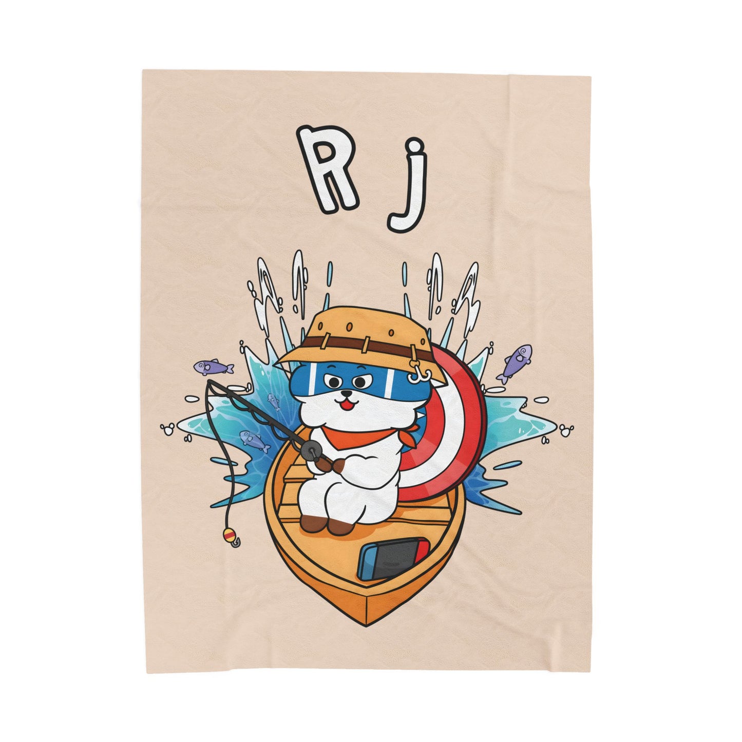 Beige RJ Blanket - BT21 Single Design