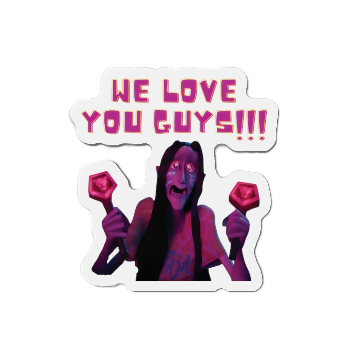 Kpop Demon Hunters Demon Saja Boys Fan We Love You Guys Magnet