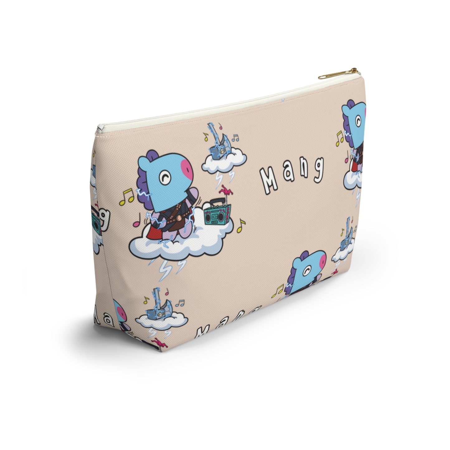 BT21 Mang Beige Pattern Travel Bag
