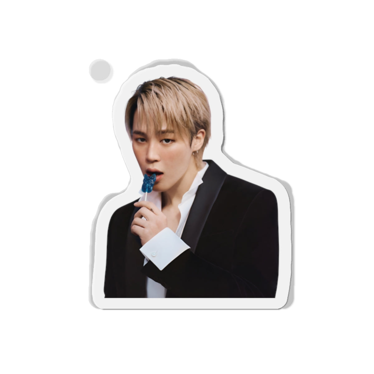 BTS Park Jimin Dior Photoshoot Eating a Sucker Magnet