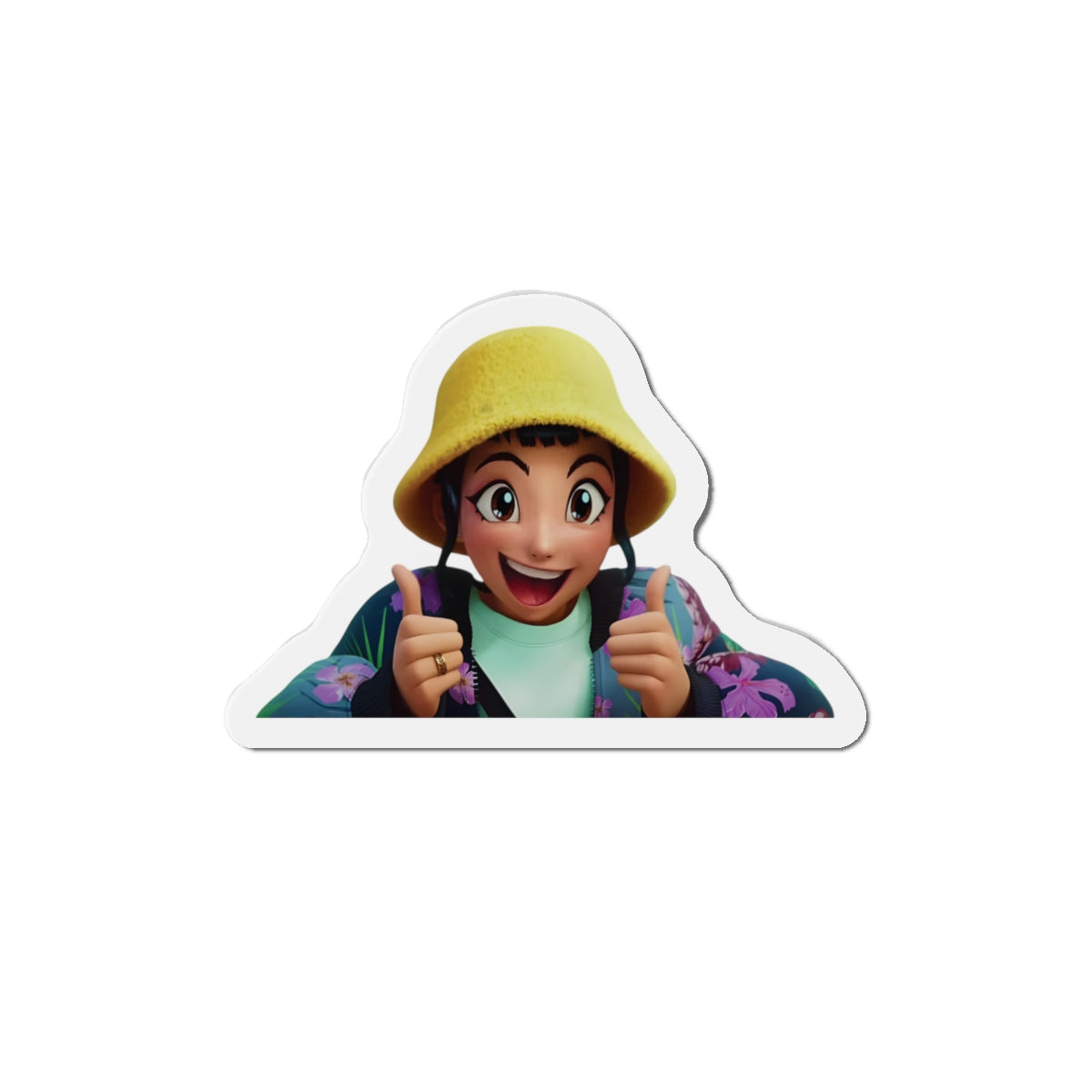 Kpop Demon Hunters Huntrix Zoey Thumbs Up Magnet