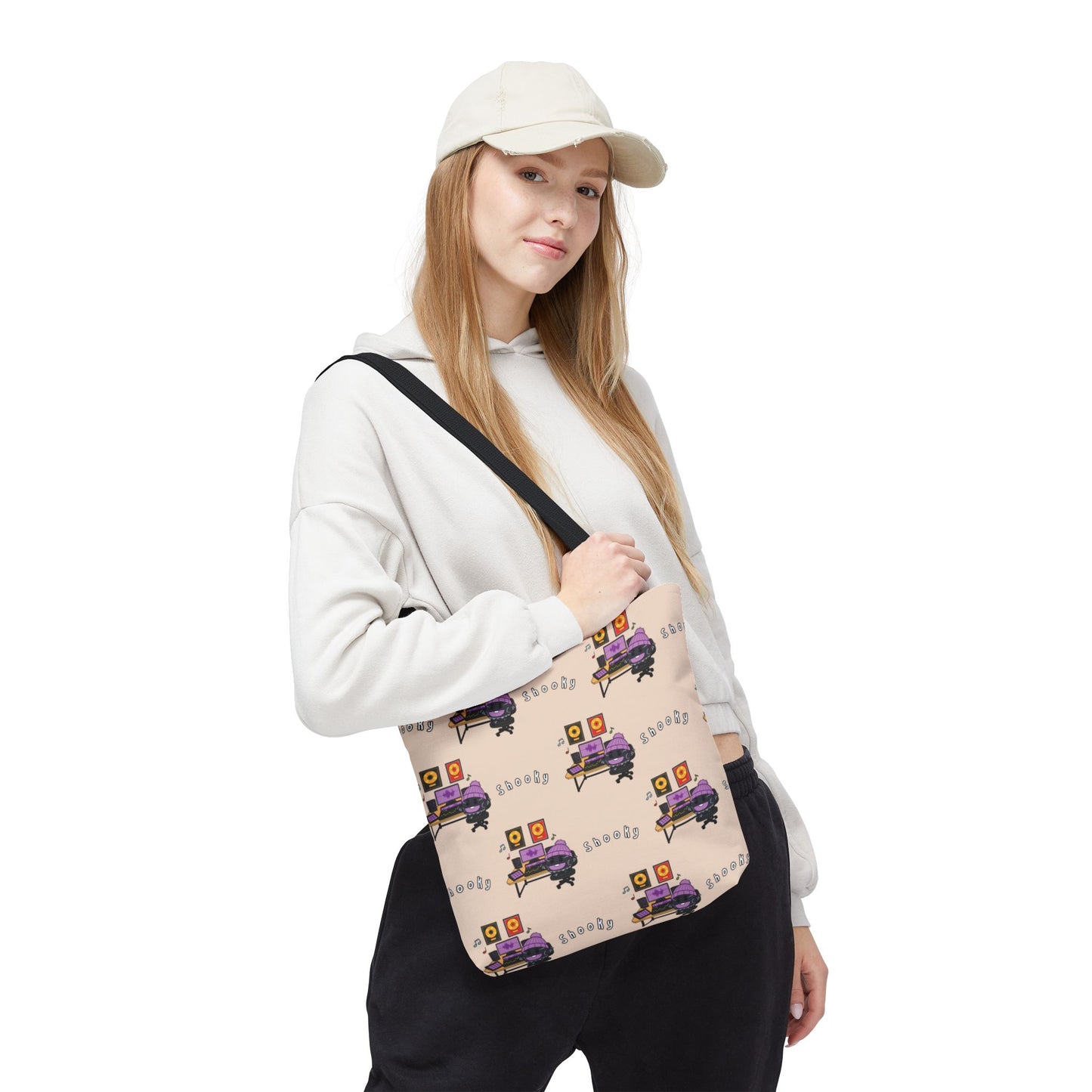 BT21 Shooky Beige Tote Bag Pattern Design