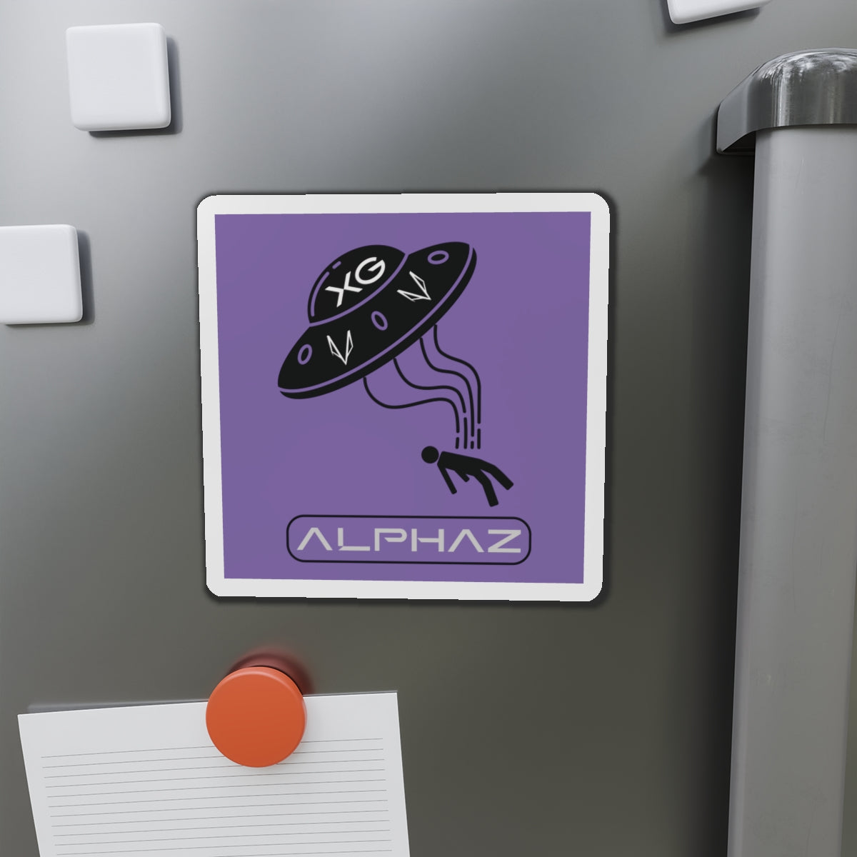 Purple XG Harvey Spaceship Magnet
