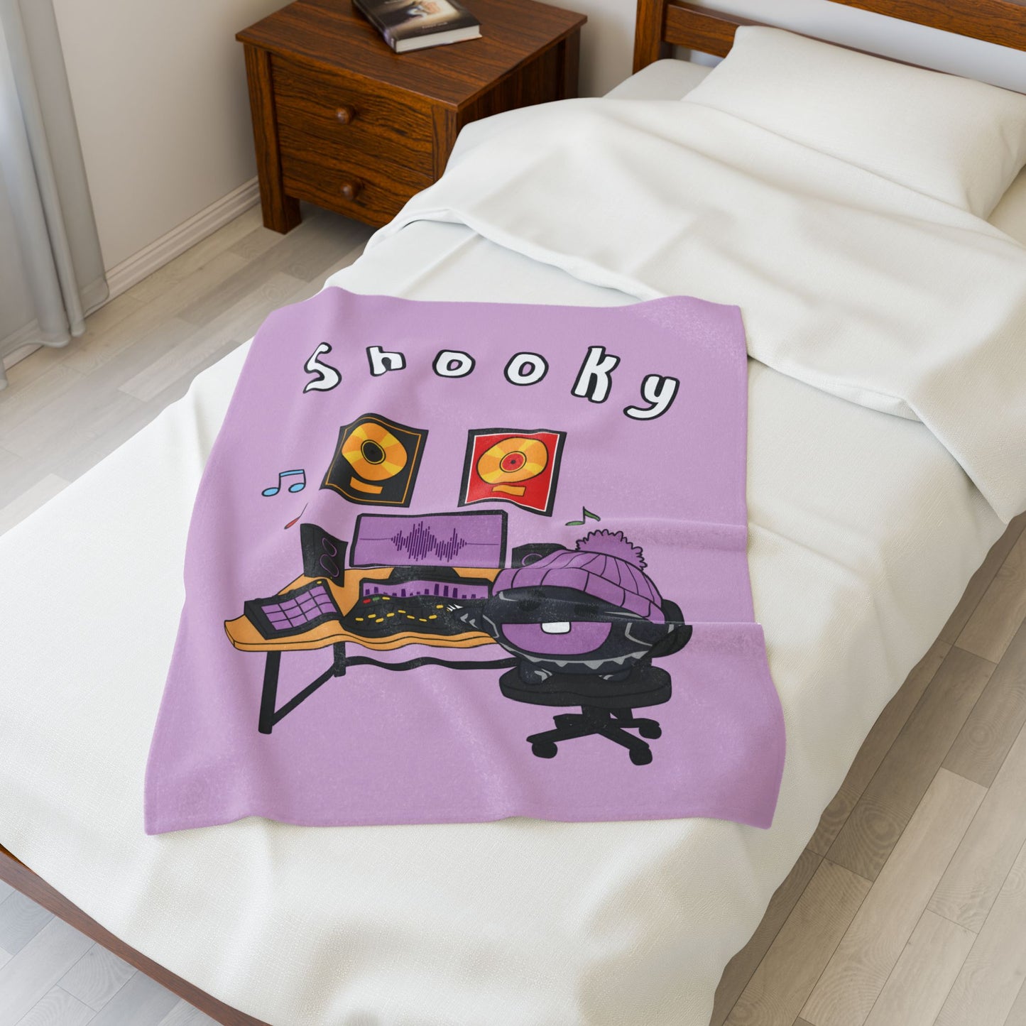 Purple Shooky Blanket - BT21 Single Design