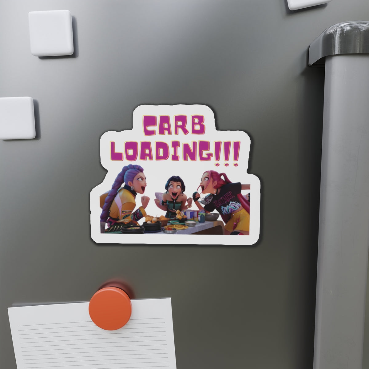 Kpop Demon Hunters Huntrix Rumi Mira Zoey Carb Loading Magnet