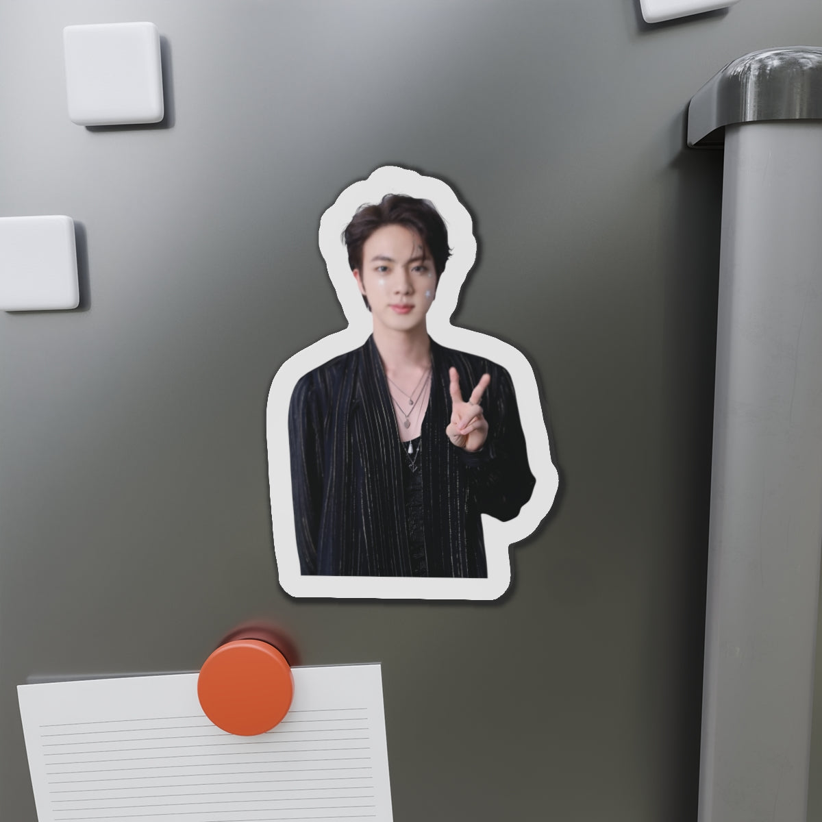 Kim Seokjin Don't Say You Love Me Single Stars on his Face Jin Magnet