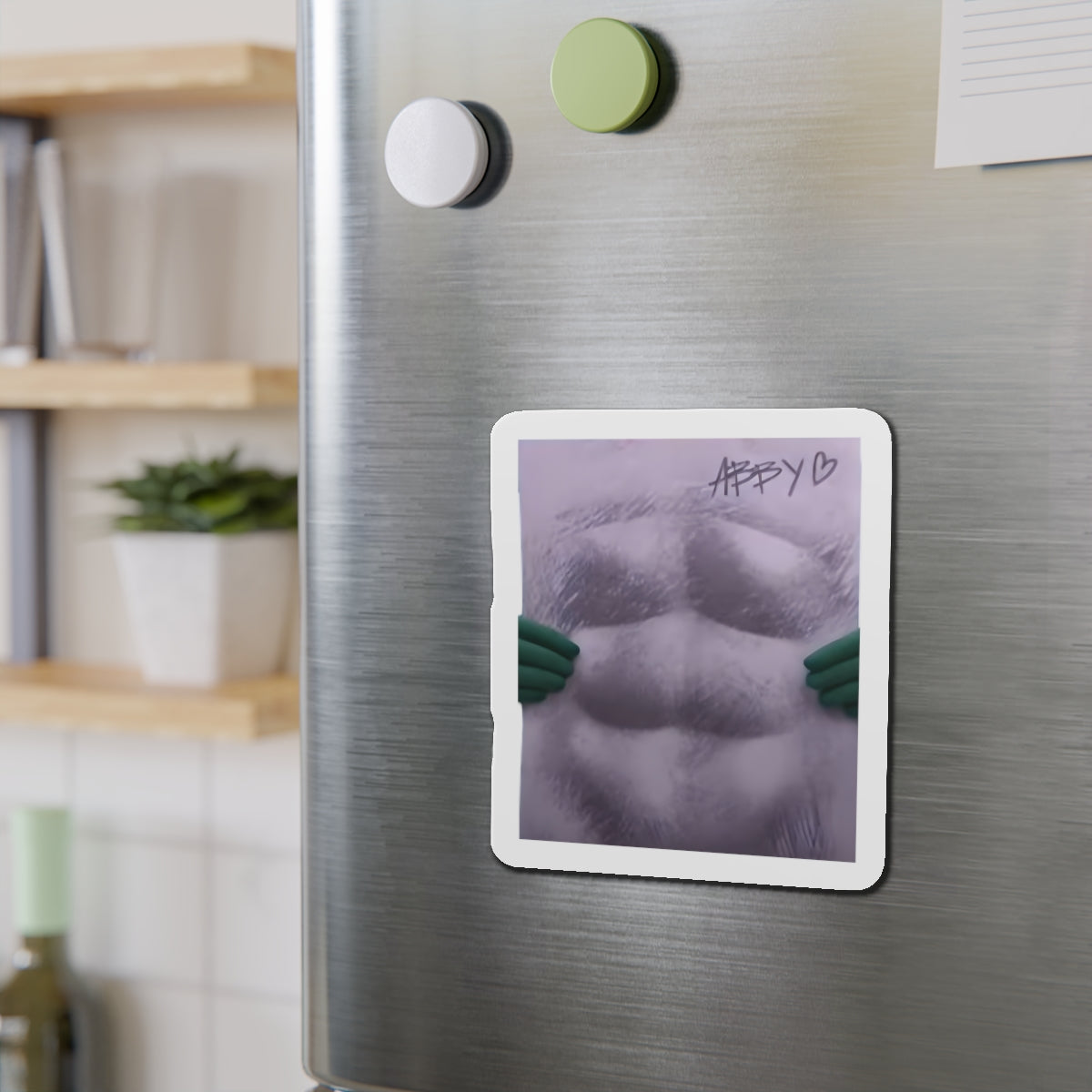 Kpop Demon Hunters Saja Boys Abby Drawing of His Abs Magnet