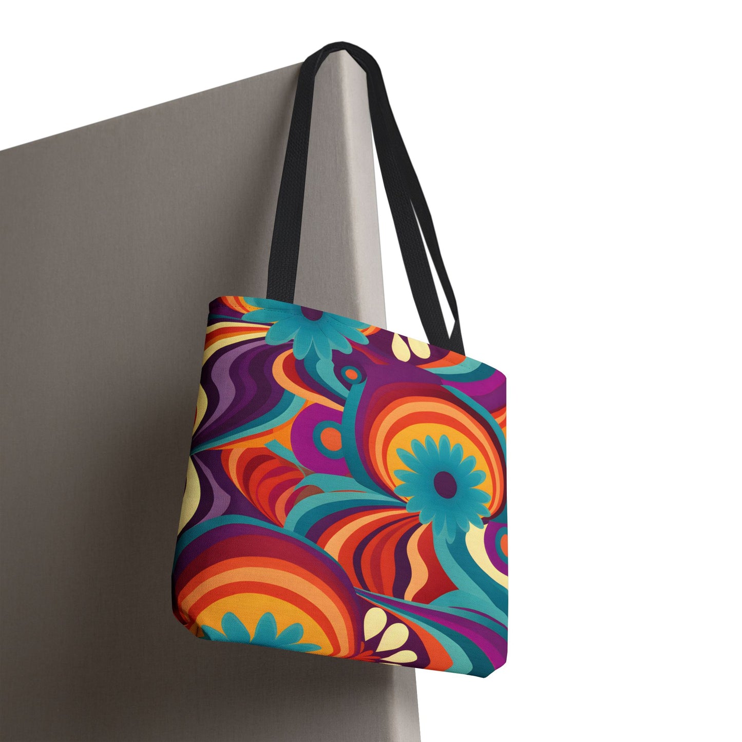 Retro Pattern Tote Bag Design 9