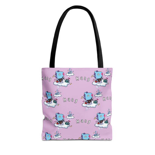 BT21 Mang Purple Tote Bag Pattern Design