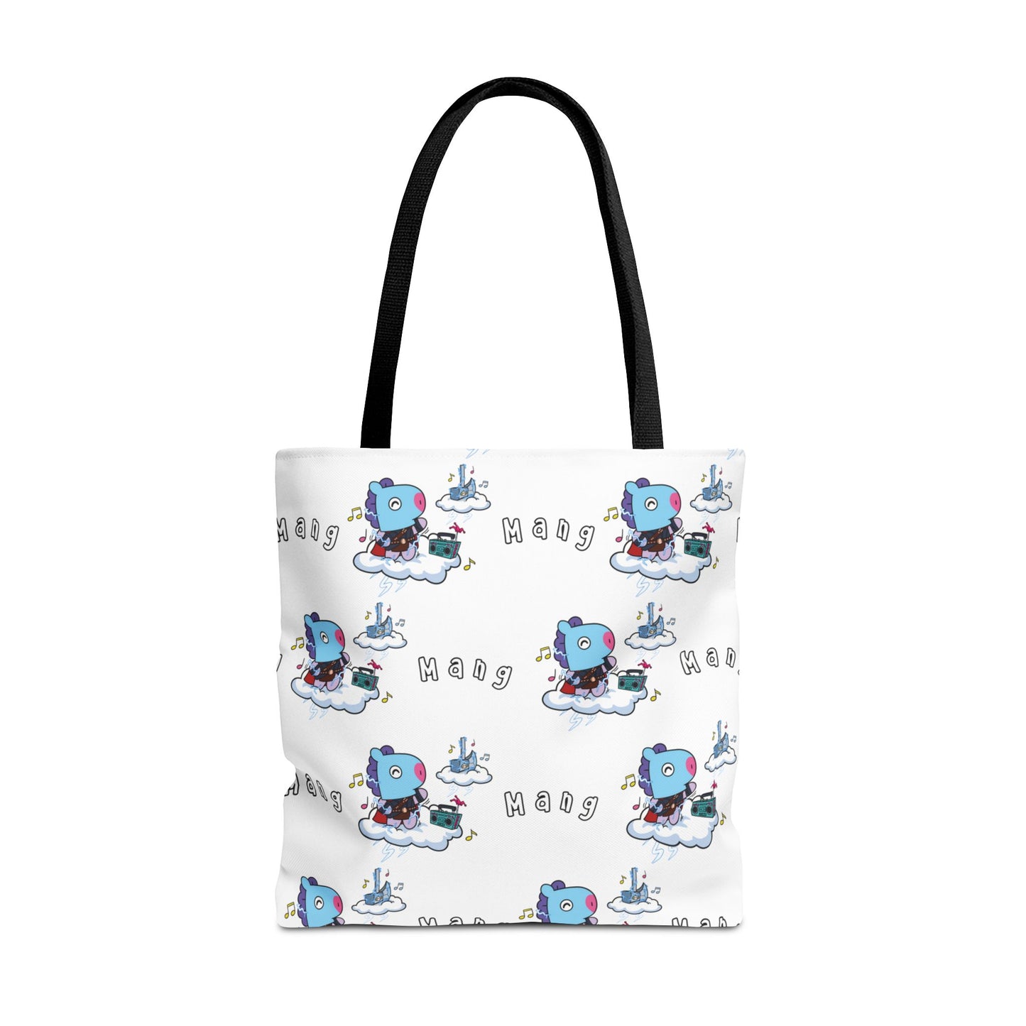 BT21 Mang White Tote Bag Pattern Design