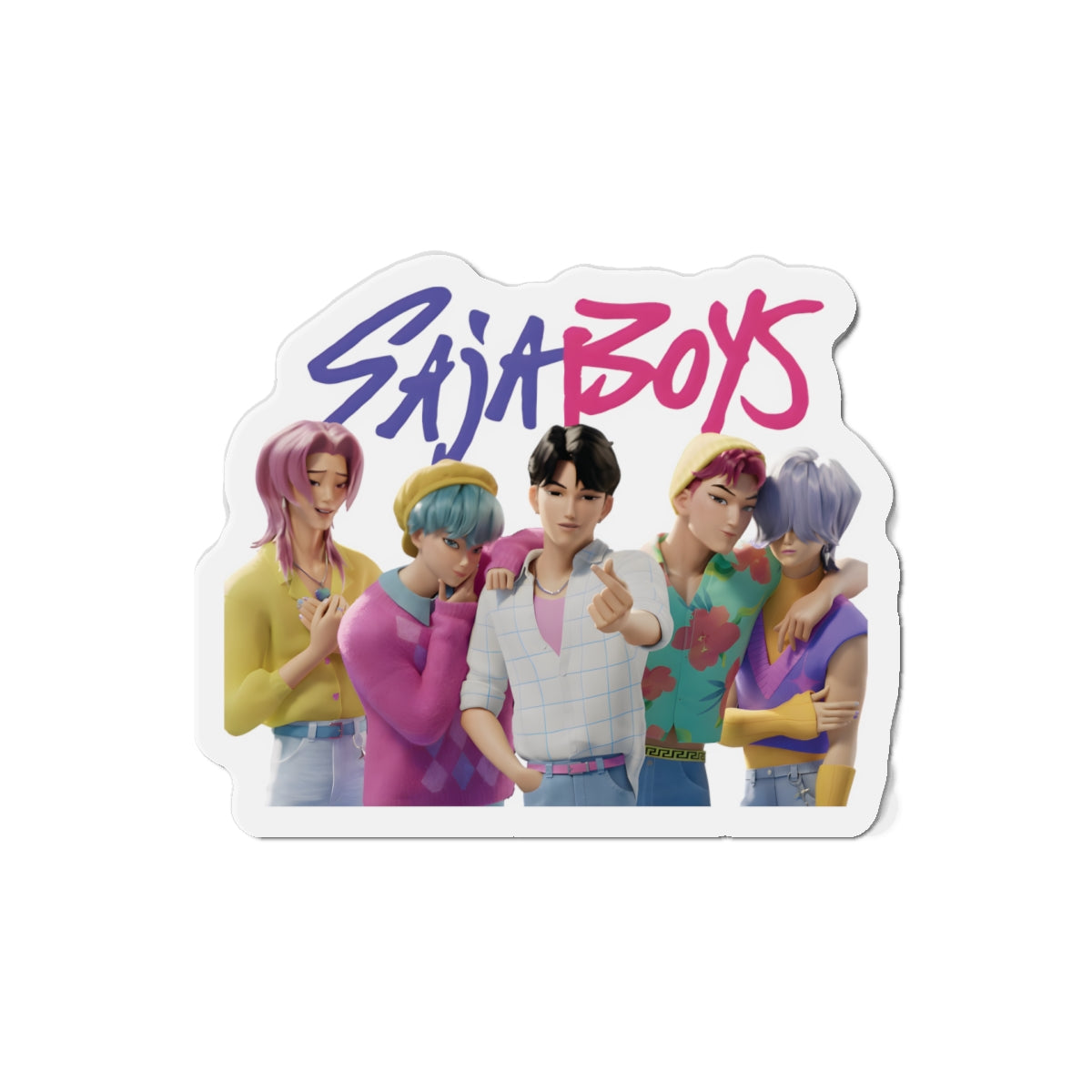 Kpop Demon Hunters Saja Boys Poster Magnet