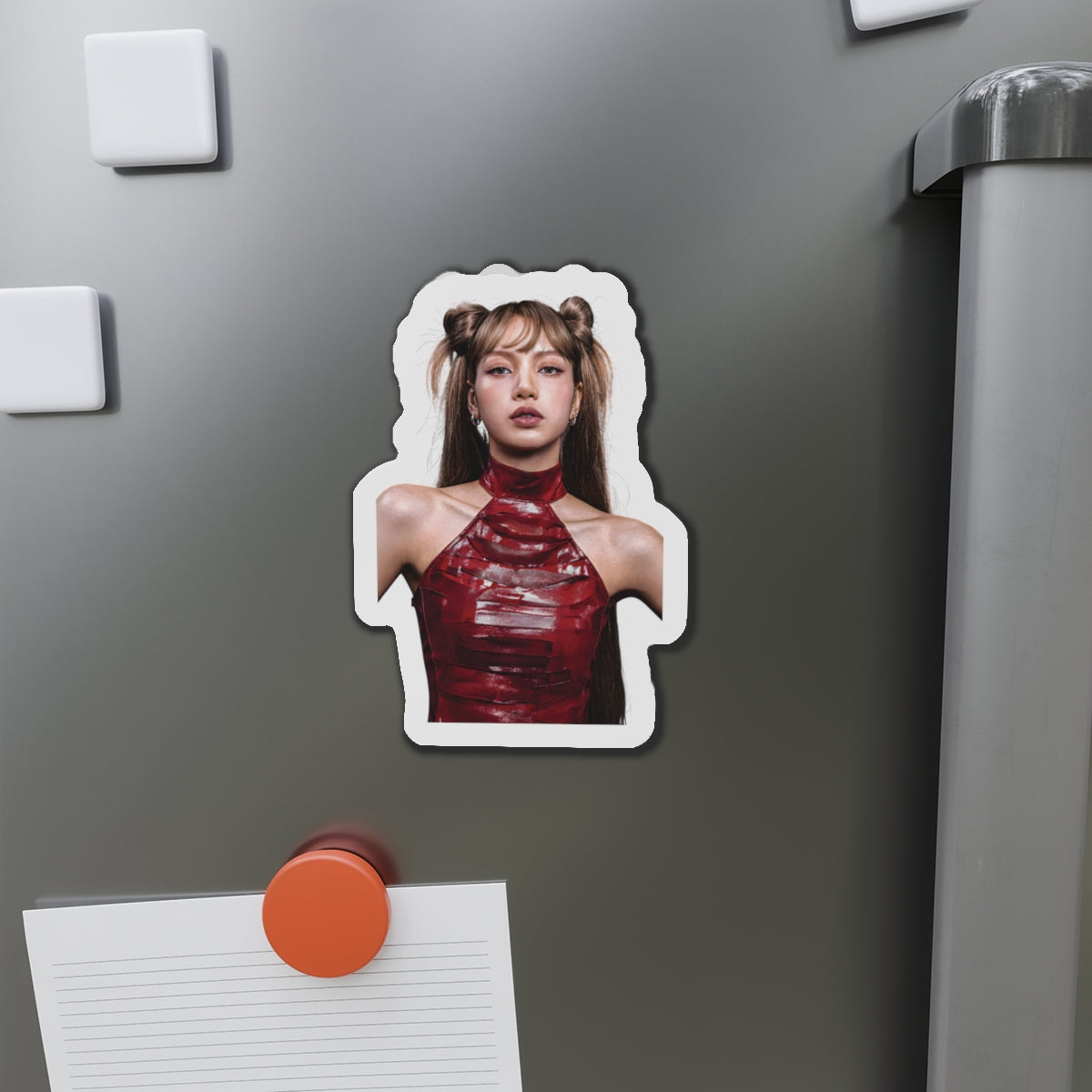 Lalisa Manoban Blackppink Gift for Lisa Fans Lillies Magnet Design 1