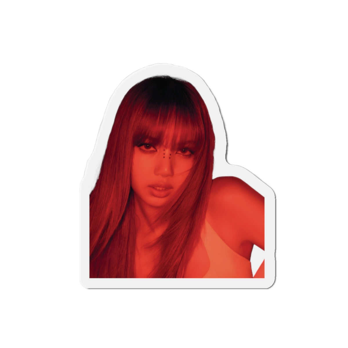 Lalisa Manoban Blackppink Gift for Lisa Fans Lillies Magnet Design 4