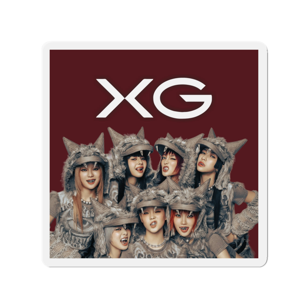 Maroon BG XG Woke Up Magnet 1