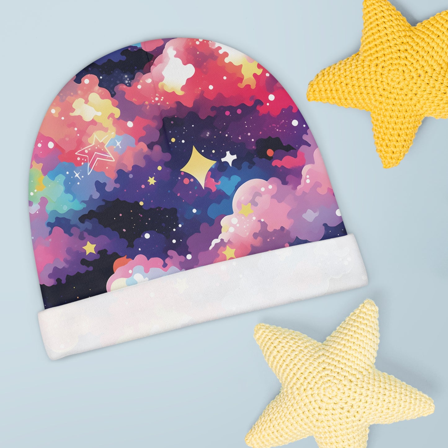 Newborn Baby Beanie Hat Cosmos Design
