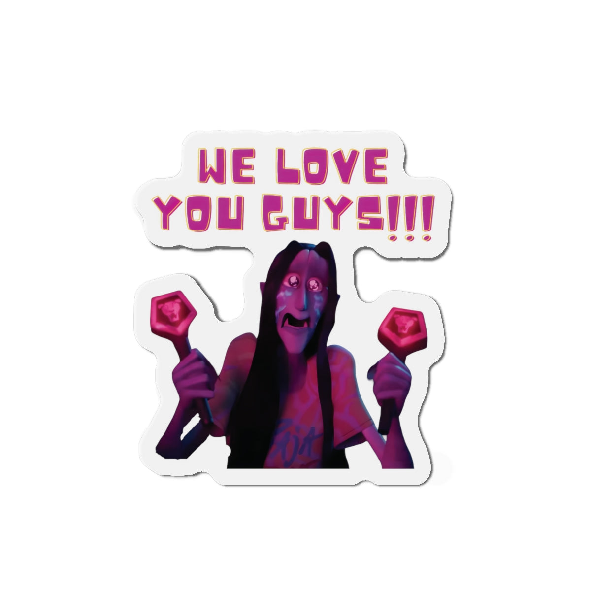 Kpop Demon Hunters Demon Saja Boys Fan We Love You Guys Magnet