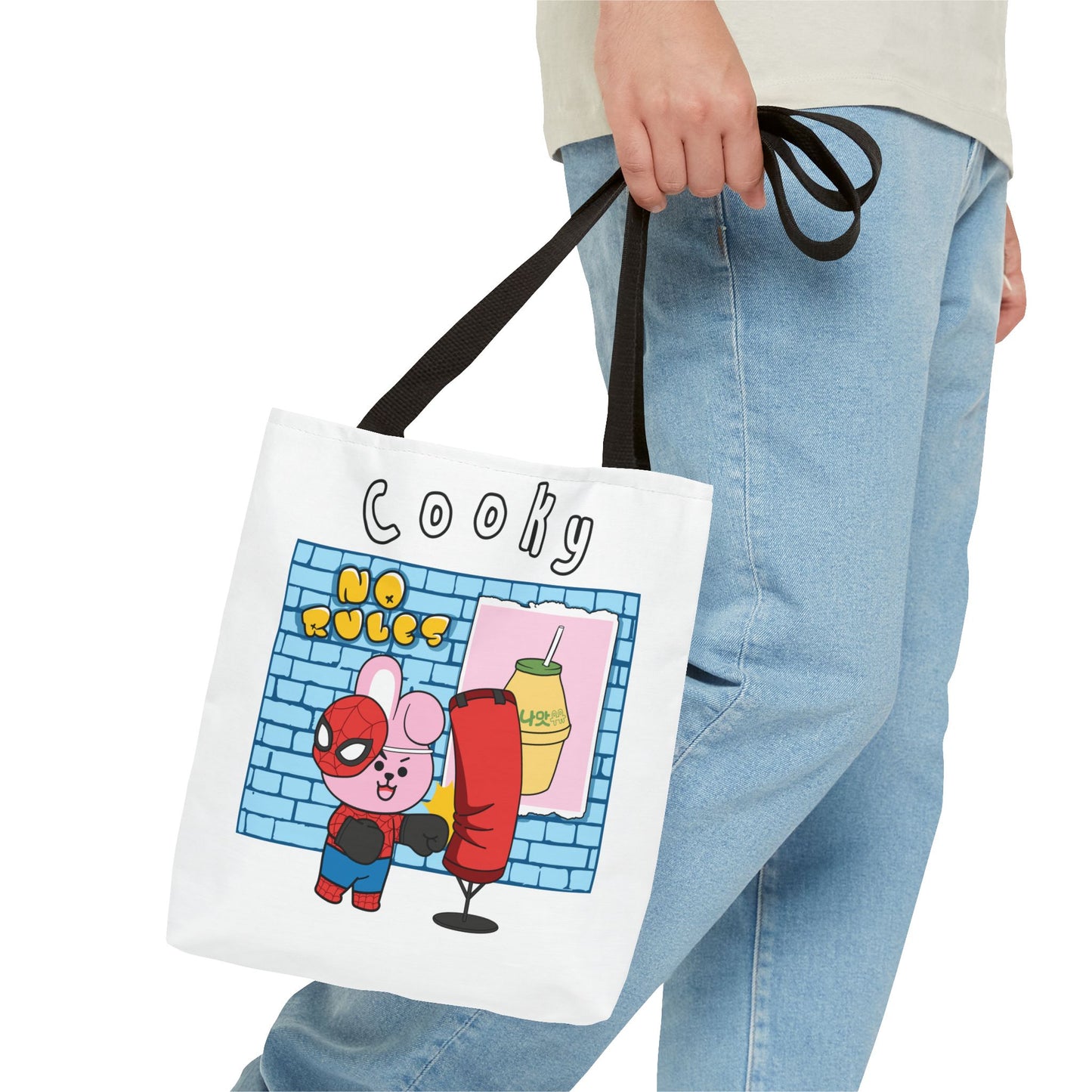 BT21 Cooky White Tote Bag Single Design
