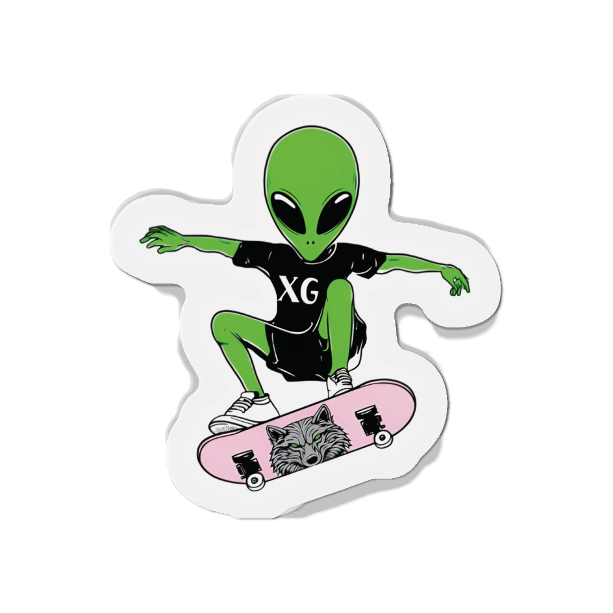 XG Alphaz Fan Merch Alien Skateboarding Magnet