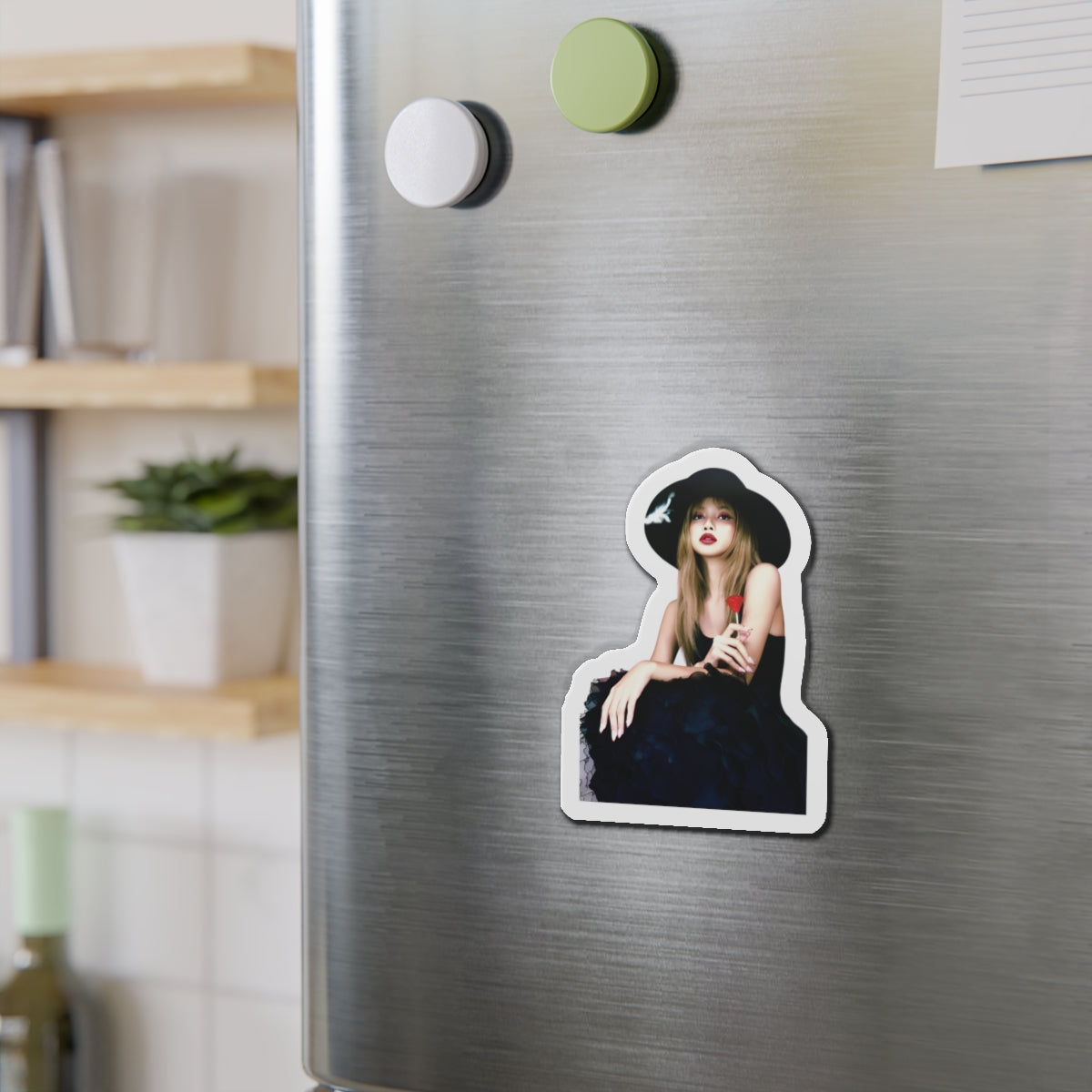 Lalisa Manoban Blackppink Gift for Lisa Fans Lillies Magnet Design 11