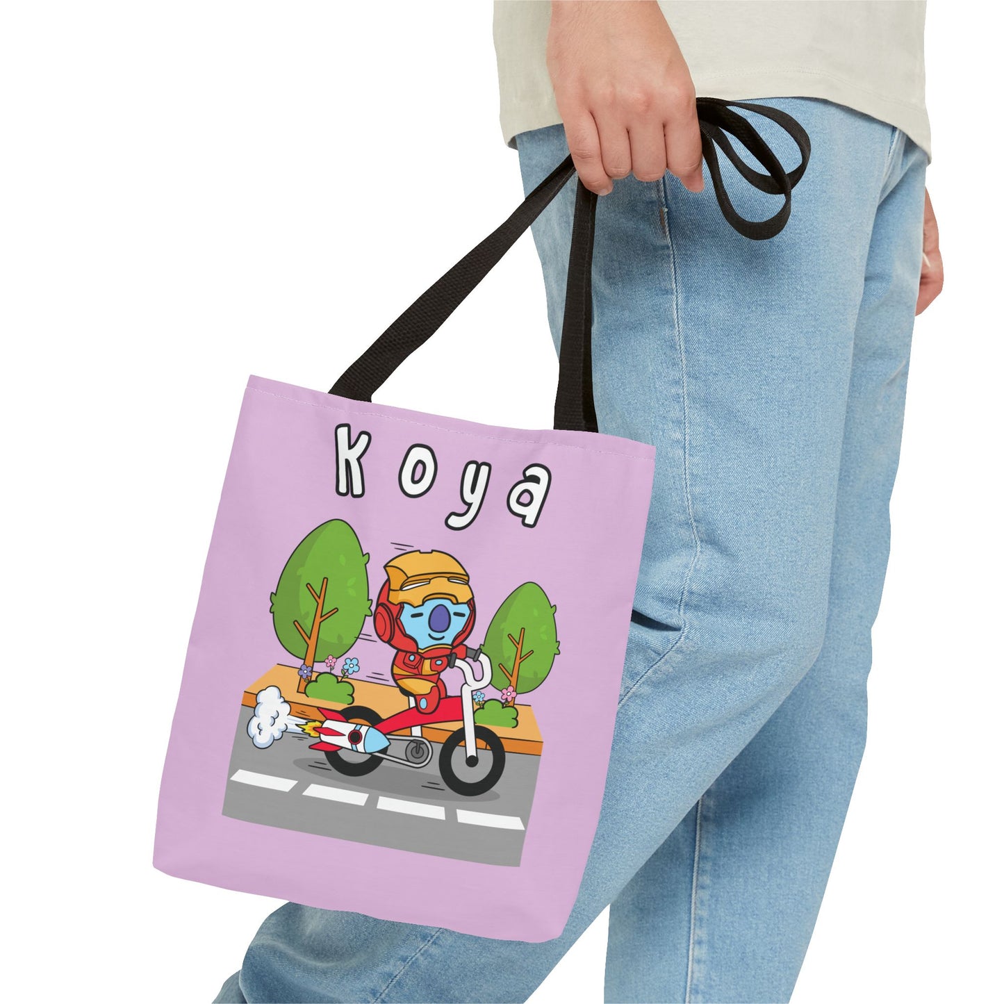 BT21 Koya Purple Tote Bag Single Design