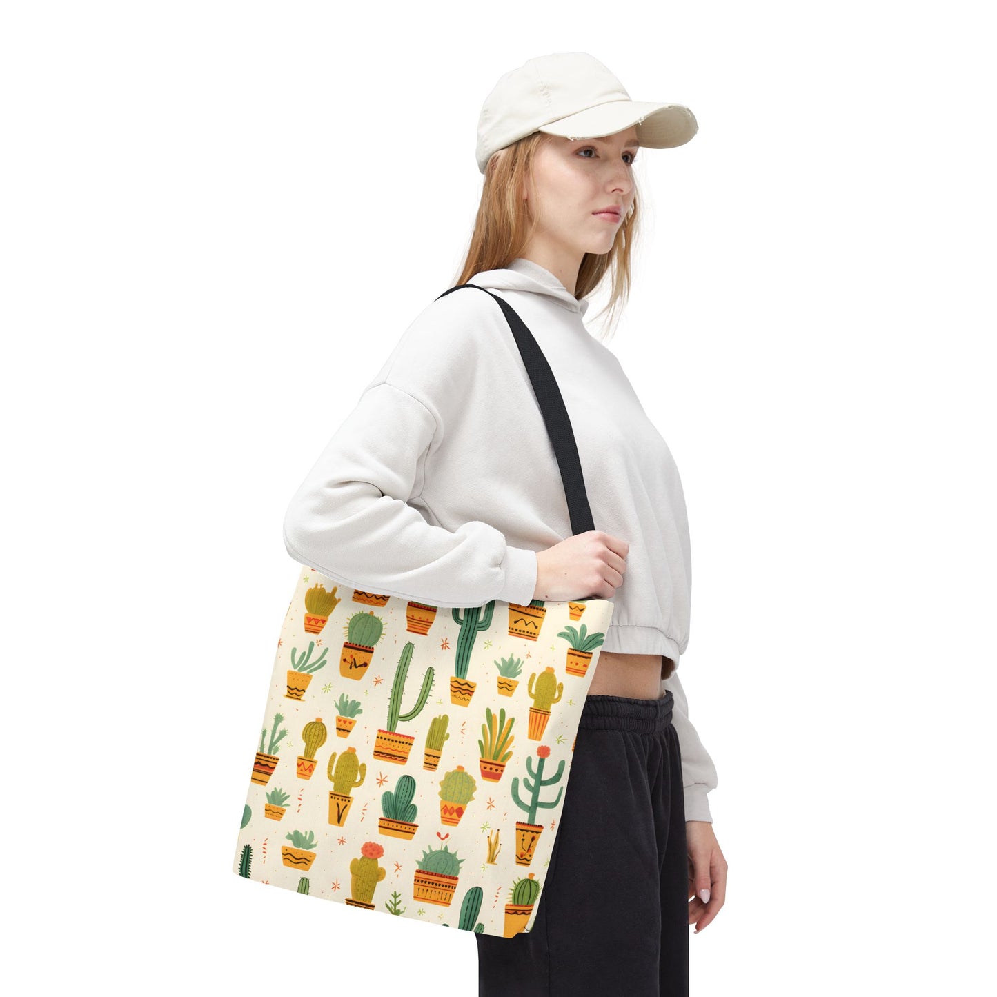 Cactus Pattern Tote Bag Design 10