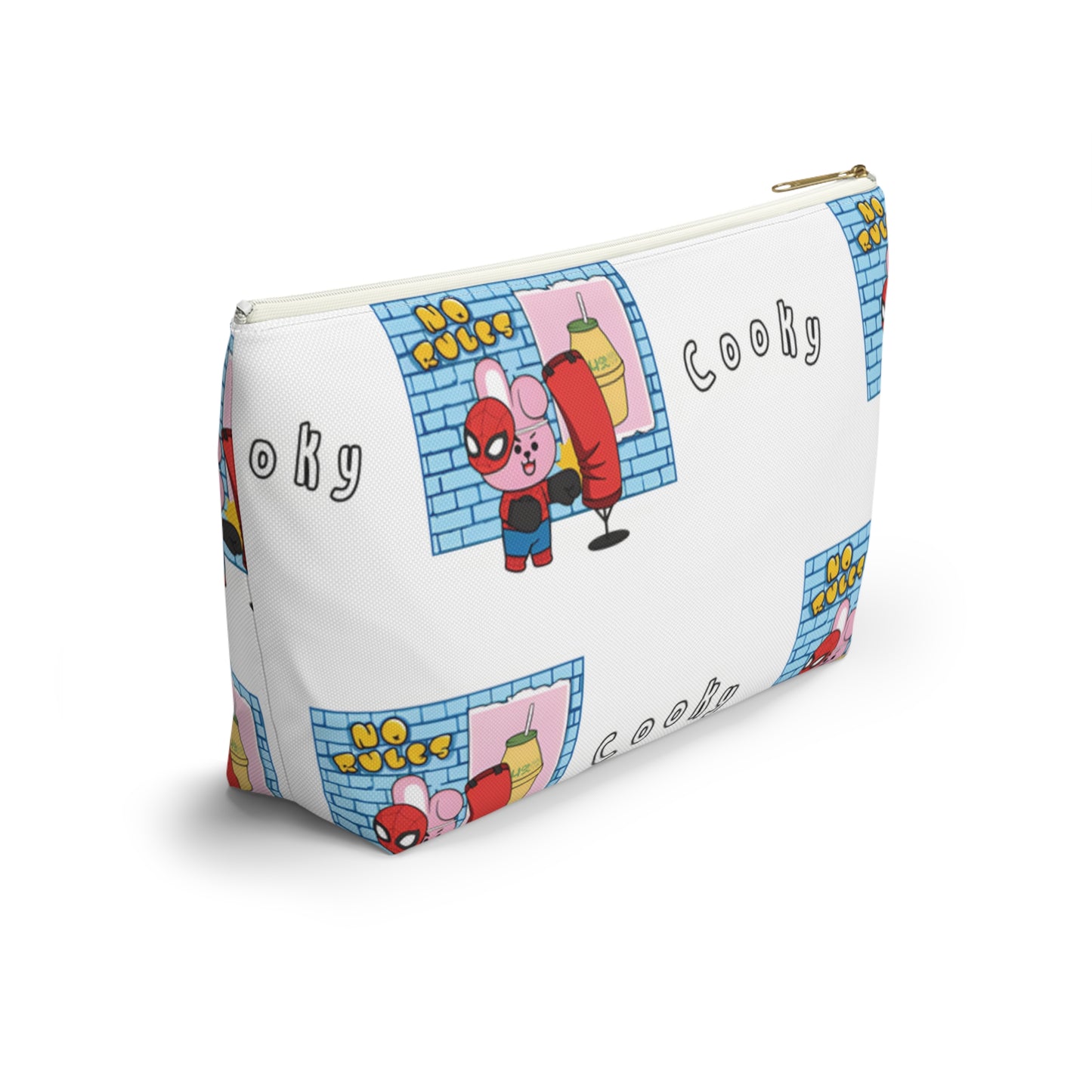 BT21 Cooky White Pattern Travel Bag