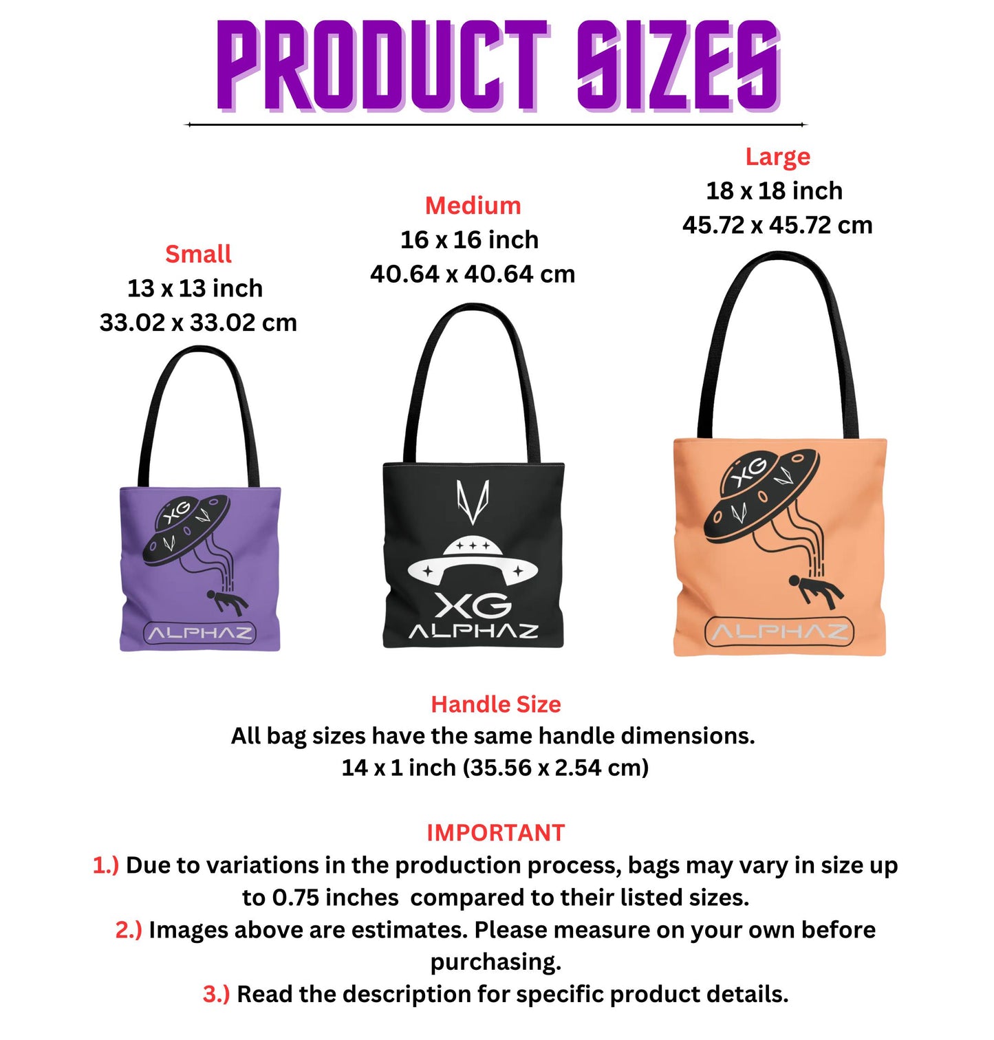 Black Alphaz XG Spaceship Tote Bag Design 9