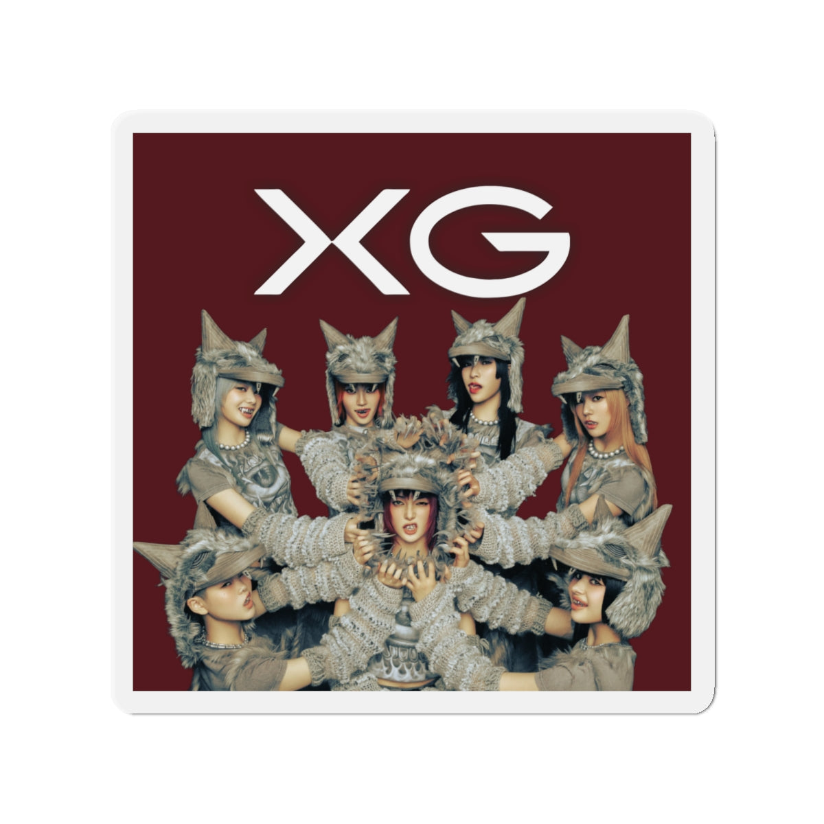 Maroon BG XG Woke Up Magnet 2