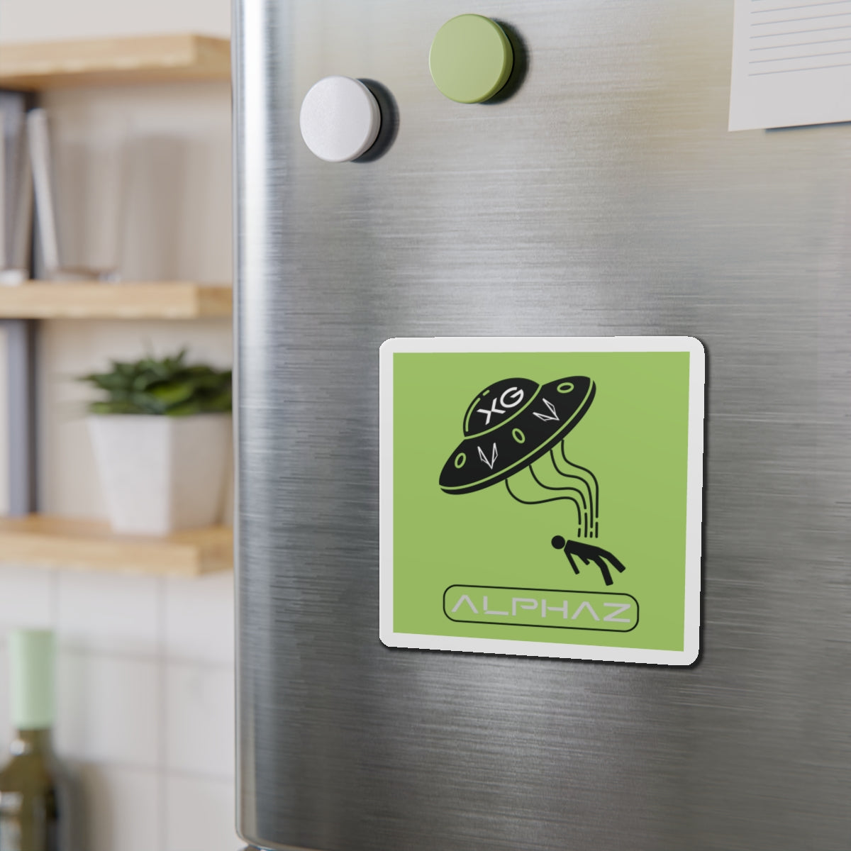 Green XG Cocona Spaceship Magnet