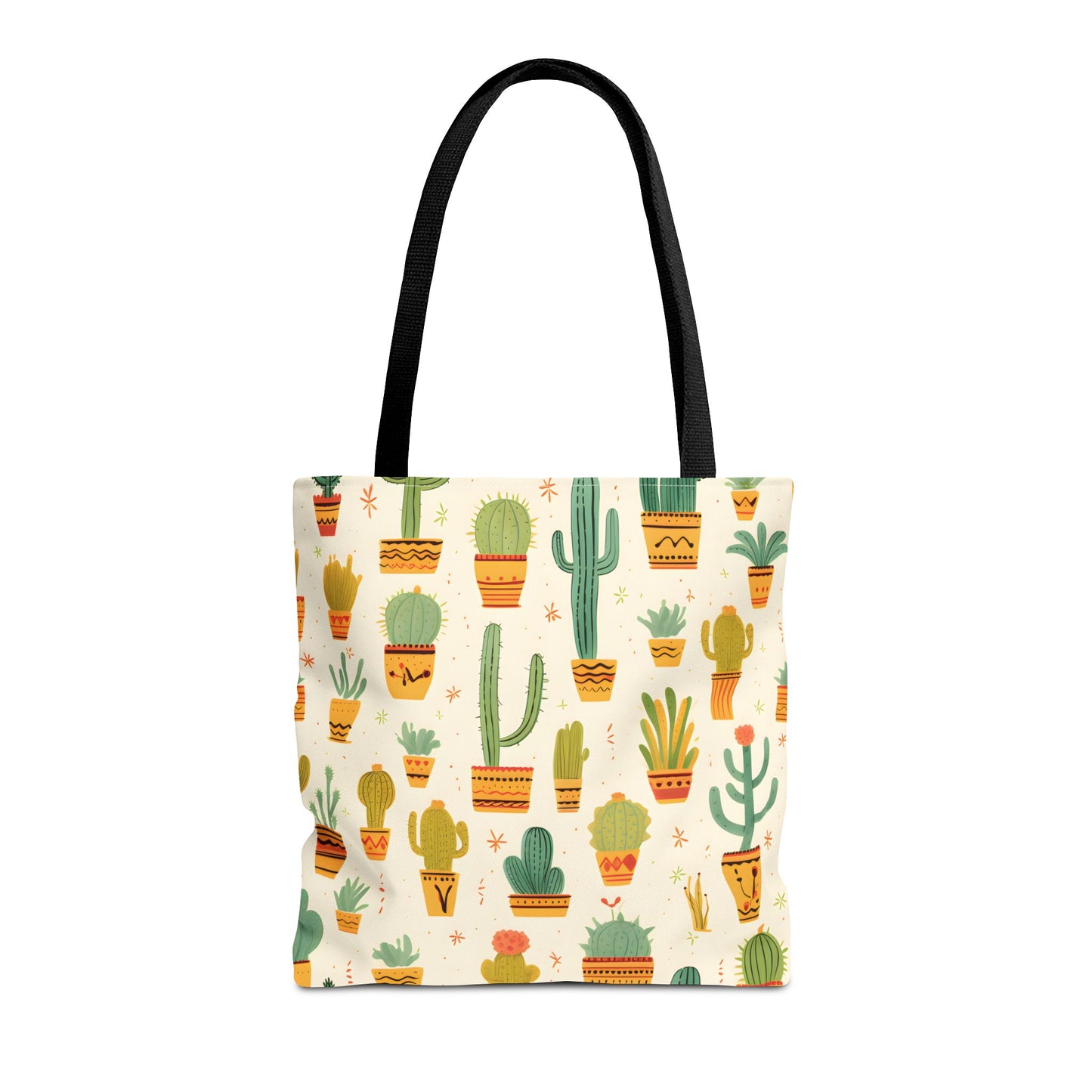 Cactus Pattern Tote Bag Design 10