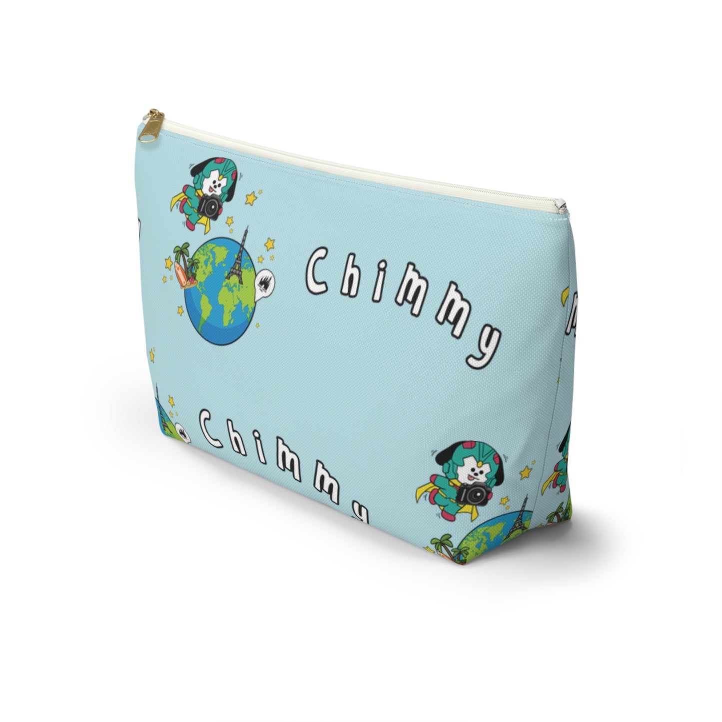 BT21 Chimmy Blue Pattern Travel Bag