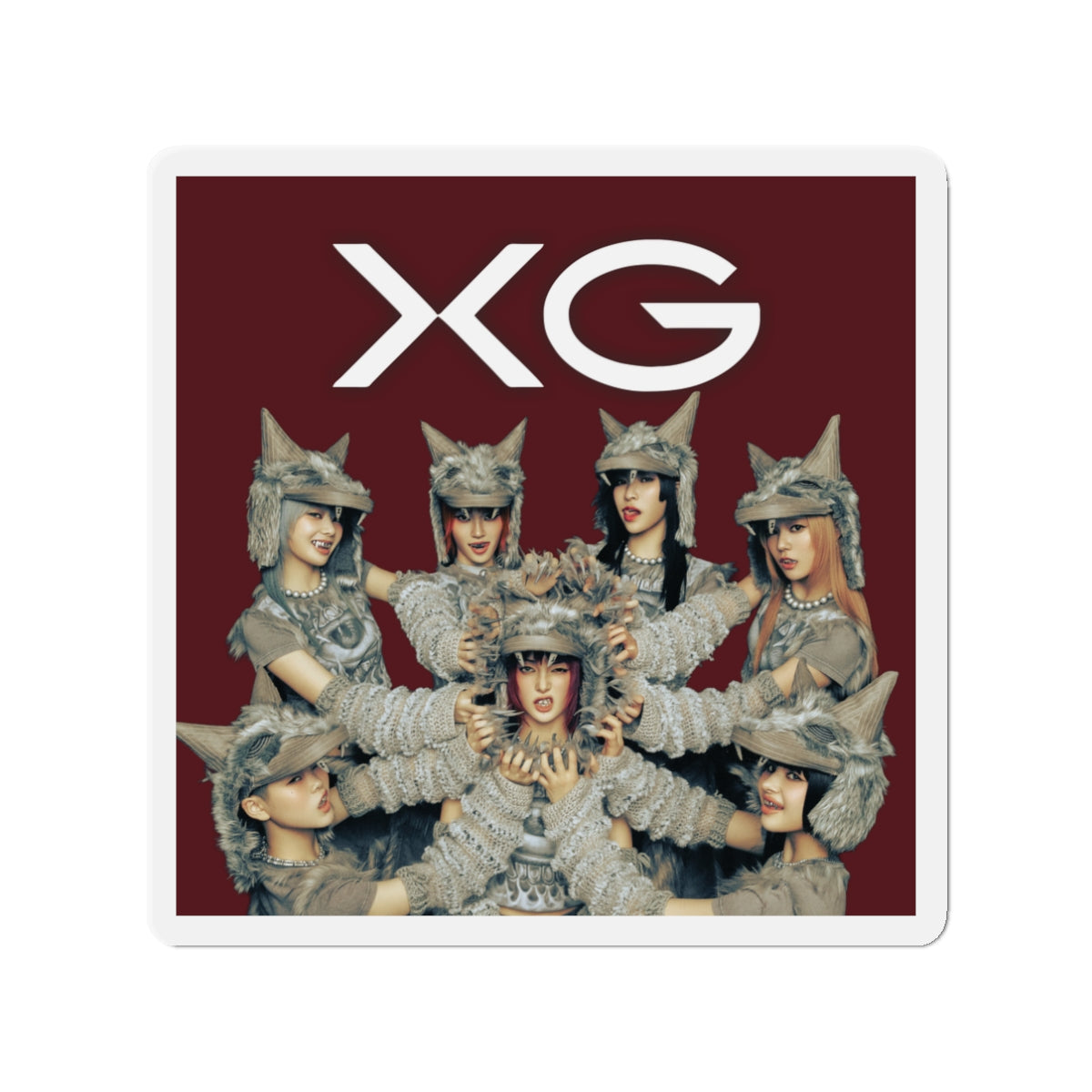 Maroon BG XG Woke Up Magnet 2