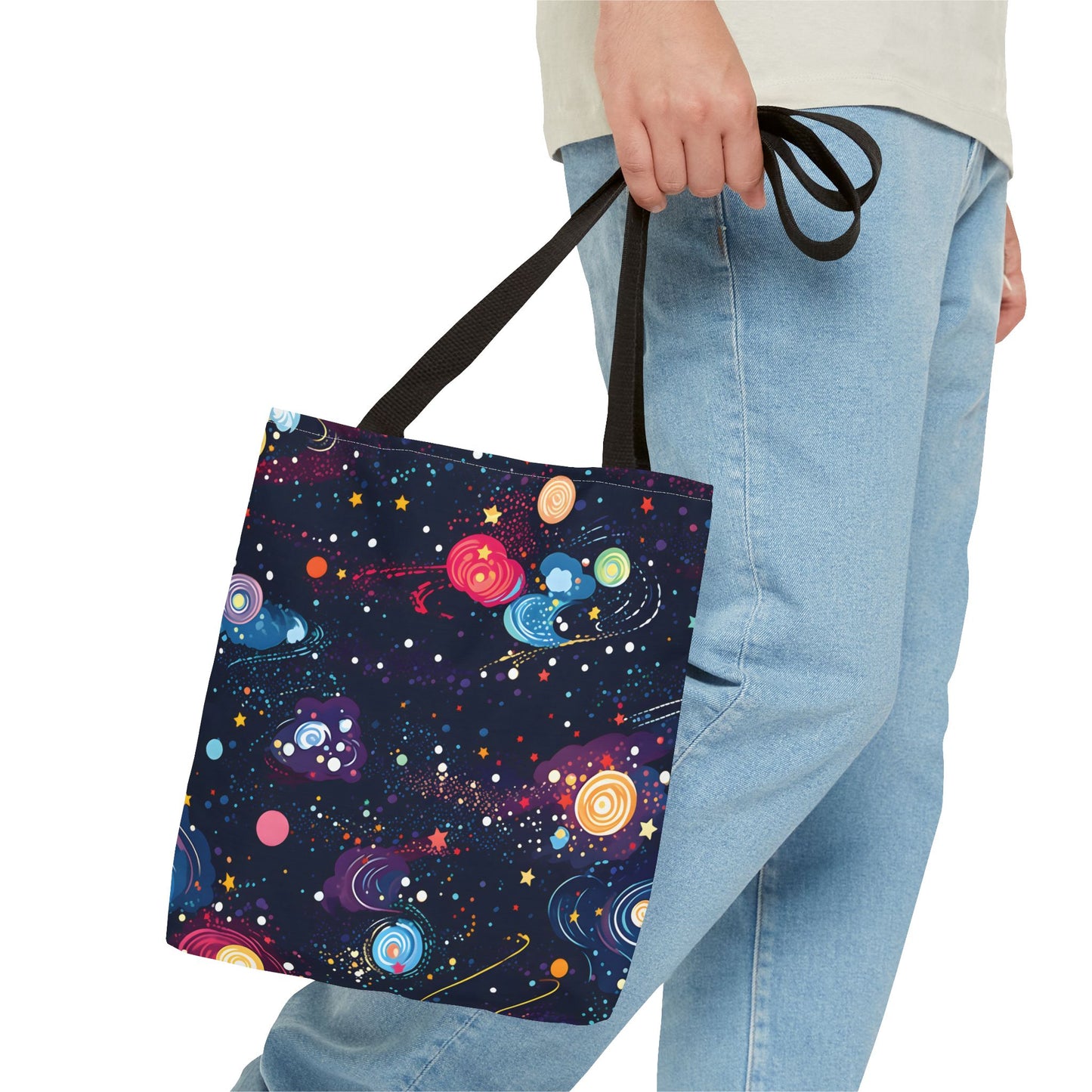 Colorful Space Pattern Tote Bag Design 4
