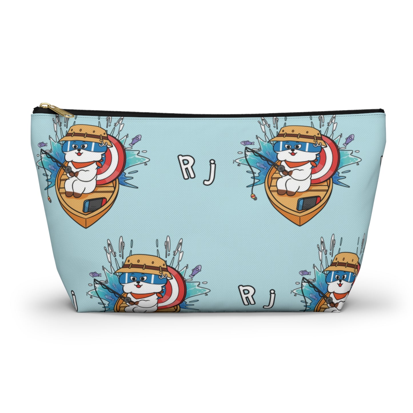 BT21 RJ Blue Pattern Travel Bag