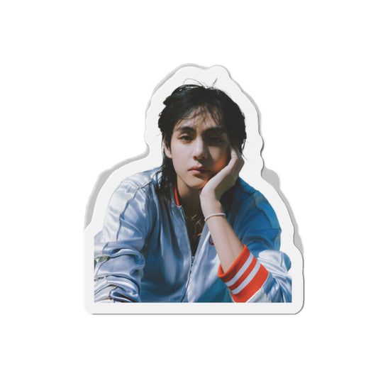 BTS Kim Taehyung Layover Album Photoshoot Wearing Tracksuit Magnet