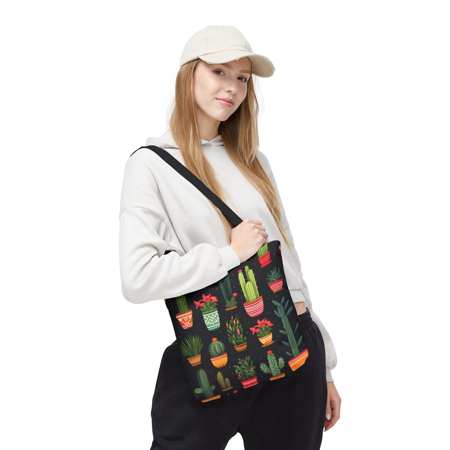 Cactus Pattern Tote Bag Design 9