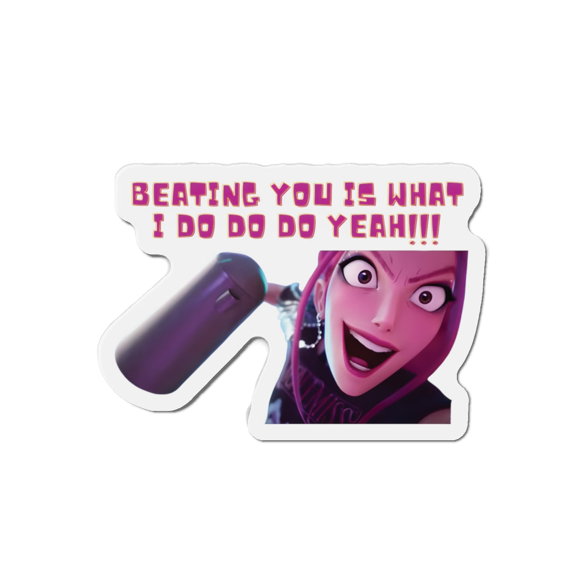 Kpop Demon Hunters Huntrix Mira Beating You Is What I do Magnet