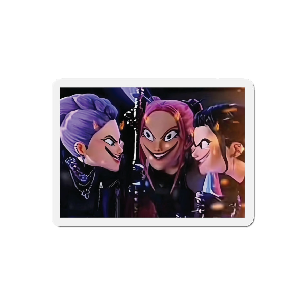 Kpop Demon Hunters Huntrix Rumi Mira Zoey Scheming Against Saja Boys Meme Magnet