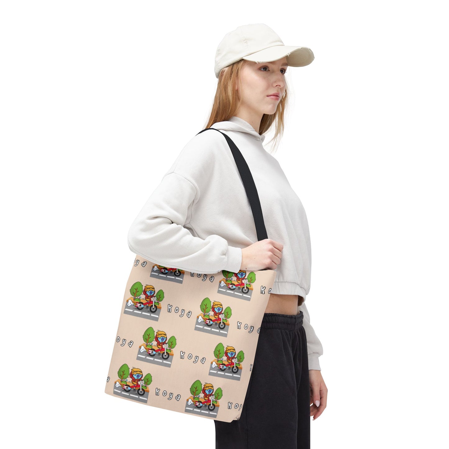 BT21 Koya Beige Tote Bag Pattern Design