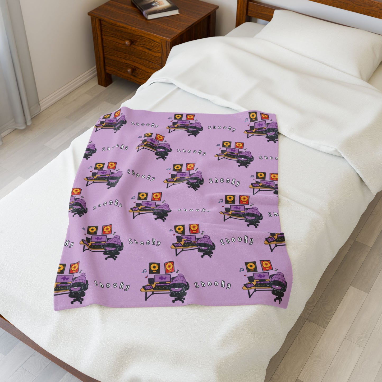 Purple Shooky Blanket - BT21 Pattern Design