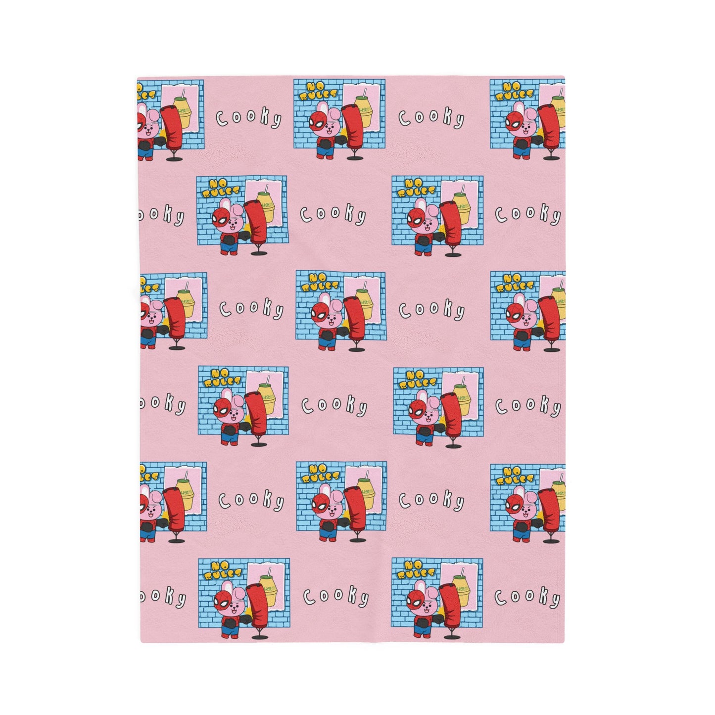 Pink Cooky Blanket - BT21 Pattern Design